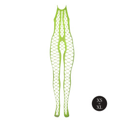 Ouch! Glow Combinaison Filet et Dos nu Vert Fluo